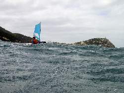 Mick  landing on Swan Island