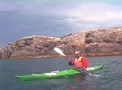Mick Verrier leaving Albatros Island