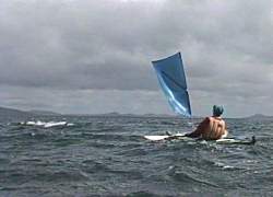 Mick under sail, Great Dog Is.