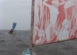 Under sail, Cape Barren Is.