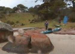 landing at Cape Barren Is.