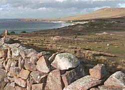 Stone walls, Bates Bay, Vansittart Is.
