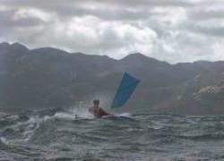 Mick under sail, Trousers Point