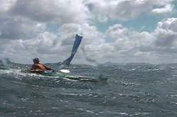 Mick surfing waves, Trousers Point