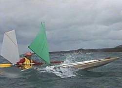 Laurie under full sail, Franklin Sound