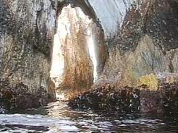 Sea cave, Breaksea Is. Port Davey 