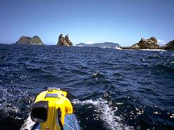 Leaving Rocky Boat Inlet