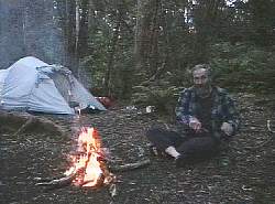 Around the camp fire, Deadmans Cove