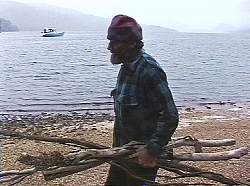 Gathering firewood, Schooner Cove