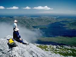 Looking west from the summit of Mt Rugby