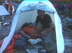 Tent site, Betsys Bay, Macquarie Harbour