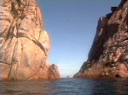 Inside Greater Pyramid Rock, Maria Is.