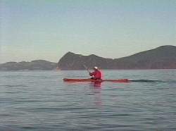 Ian paddling