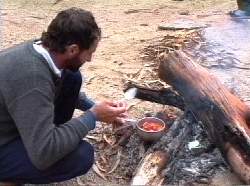 Mick cooking