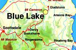 Map of the Blue Lake