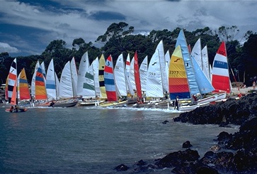 Yachts at Croquet Lawn Beach