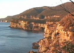 The coast towards Fortesque Bay