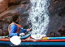 Grant, waterfall, Freycinet Peninsula