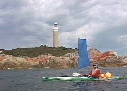 Sailing past Eddystone Point