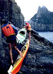 Landing on Tasman Island