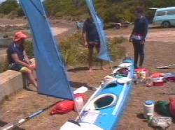  Unpacking the boats